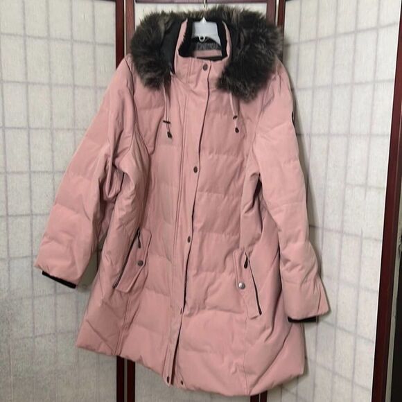 ARCTIC EXPEDITIONS PUFFER FAUX FUR REMOVABLE HOODED COAT SIZE 3X - Picture 2 of 11